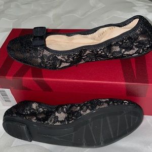 Ferragamo Lace Ballet Flats